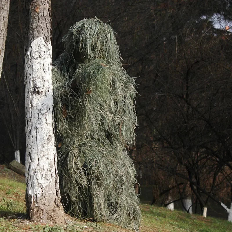 3D Camouflage Ghillie Hunting Suit | 5-Piece Withered Grass Camouflage Set