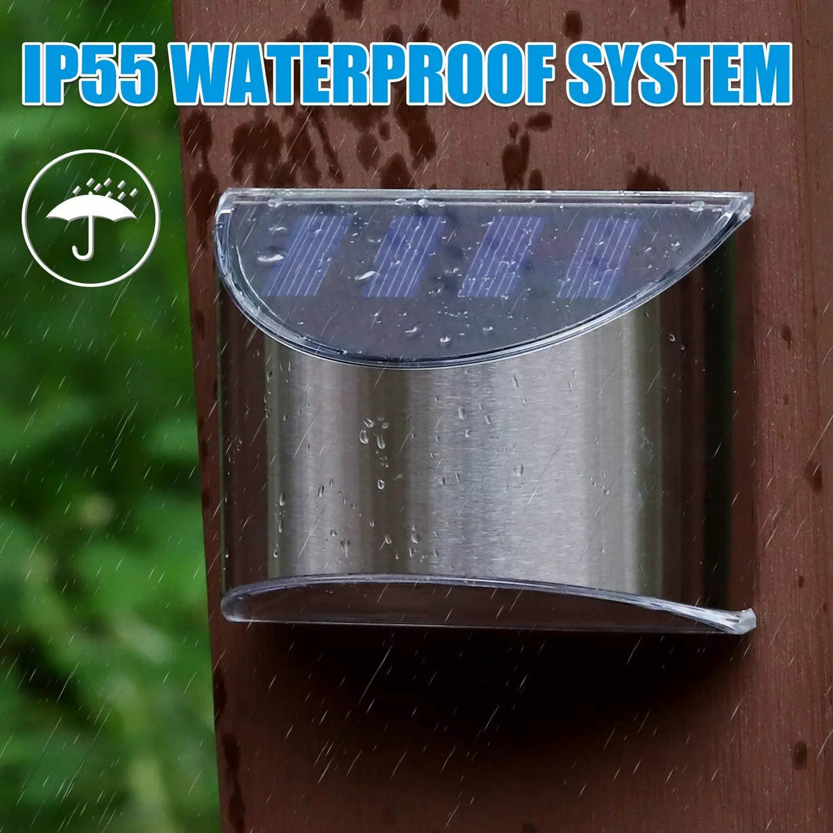 Solar Fence & Wall Garden Light – Waterproof Outdoor Solar Deck Light for Patio, Yard & Landscape Decoration