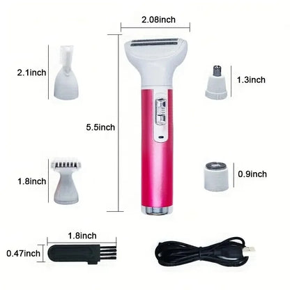 Electric Female Shaver – All-in-One Intimate Care for Armpit & Pubic Hair Trimming and Shaving