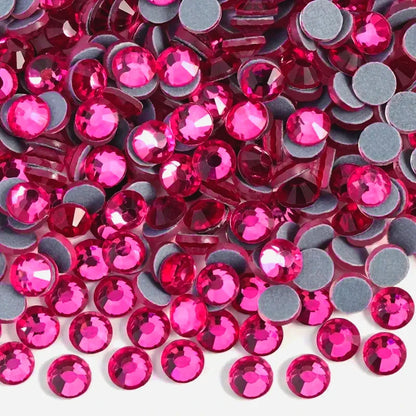 Bobohoo HotFix Crystal Rhinestones SS6-SS30 – Glitter Iron-On Strass Gems for Clothing, Dresses & DIY Crafts