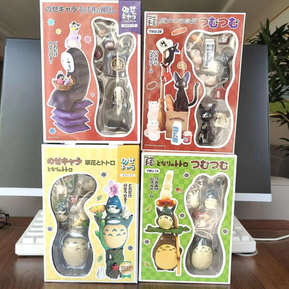 Hayao Miyazaki Totoro Mini Figure – Cute Anime PVC Statue, Kawaii Room Ornament & Kids Christmas Gift