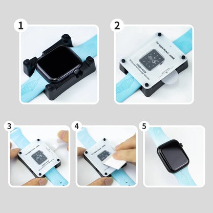 Install Tray Screen Protector for Apple Watch Ultra & Series 9-3 – Protective Film for iWatch 38mm to 49mm Models