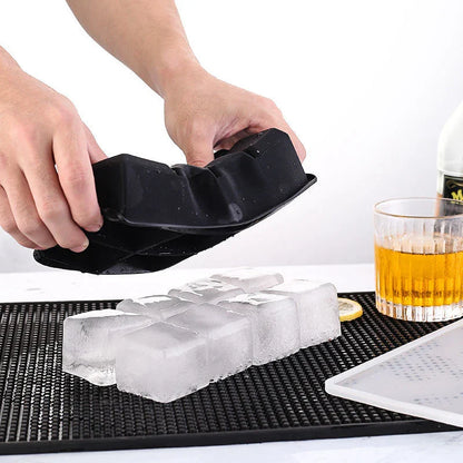 Large Silicone Ice Cube Tray — 4/6/8/15 Grid Mold for Bar, Pub, DIY Ice Blocks