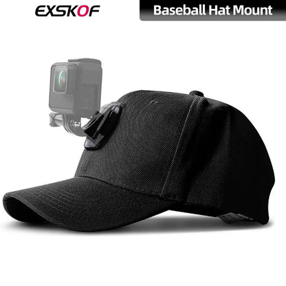 GoPro Baseball Cap Base Mount with J-Hook – Compatible with GoPro Hero 10-13, DJI Action 3-4 & Insta360 X3-X4 Accessories