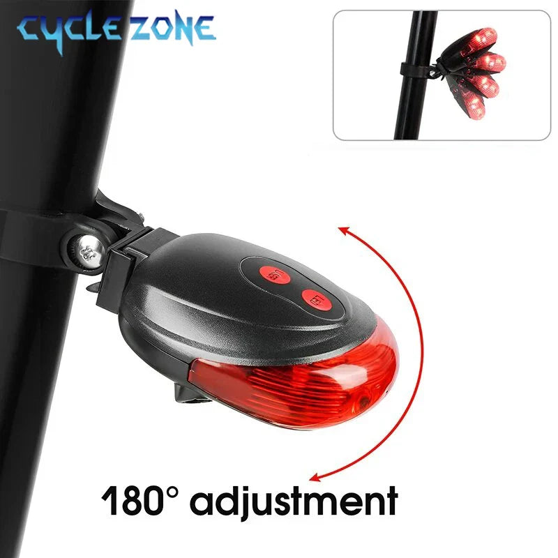 Waterproof Bicycle Warning Tail Light – Night Riding Safety Rear Lamp for MTB, Bike Taillight Cycling Accessories