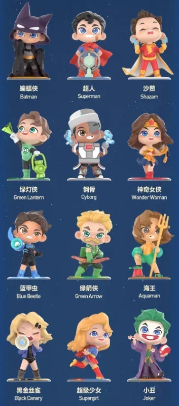 POP MART DC Justice League Childhood Series Blind Box – Mystery Action Figure Toy Surprise Cute Model