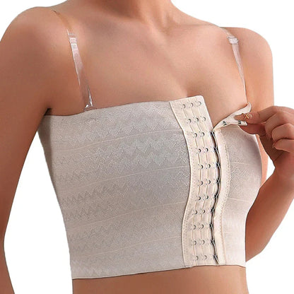 Breast Shaper Binder with Bra Straps – Breathable Transgender Chest Binder Top for Tomboy & Lesbian Style