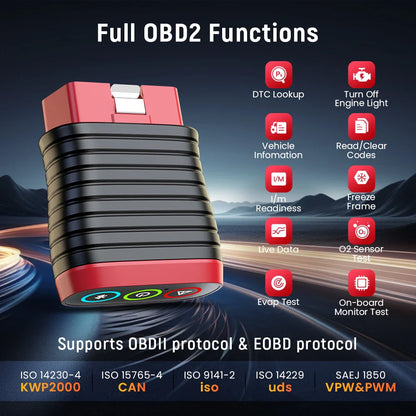 THINKCAR BD6 OBD2 Scanner – Full System Diagnostic, Oil, IMMO, ETS & Brake Reset, Lifetime Free Updates via THINKDIAG App