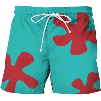 3D Anime Board Shorts - Quick-Dry Unisex Beach & Swimming Shorts for Men and Women