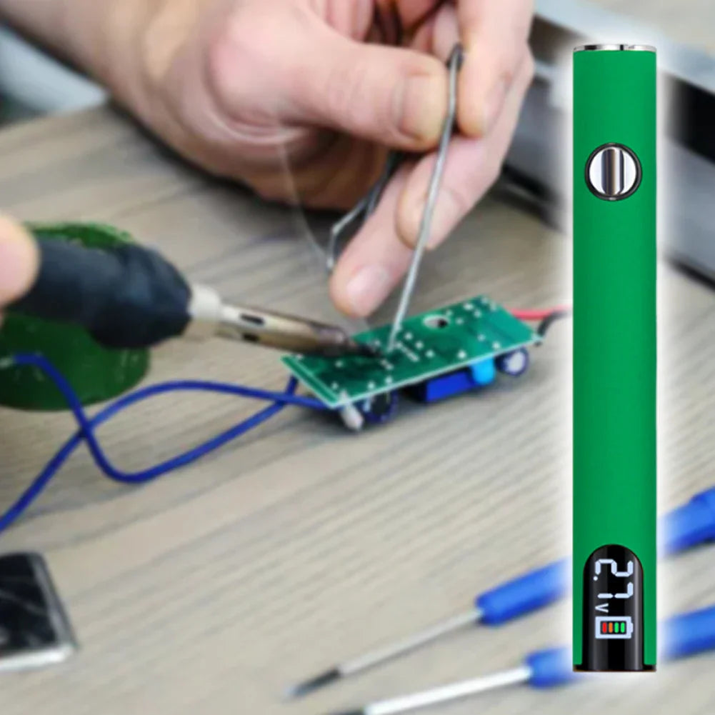 510 Thread 650mAh Smart Battery Pen – USB Rechargeable Mini Power Tool for Cartridge & Soldering Repair Welding Kit