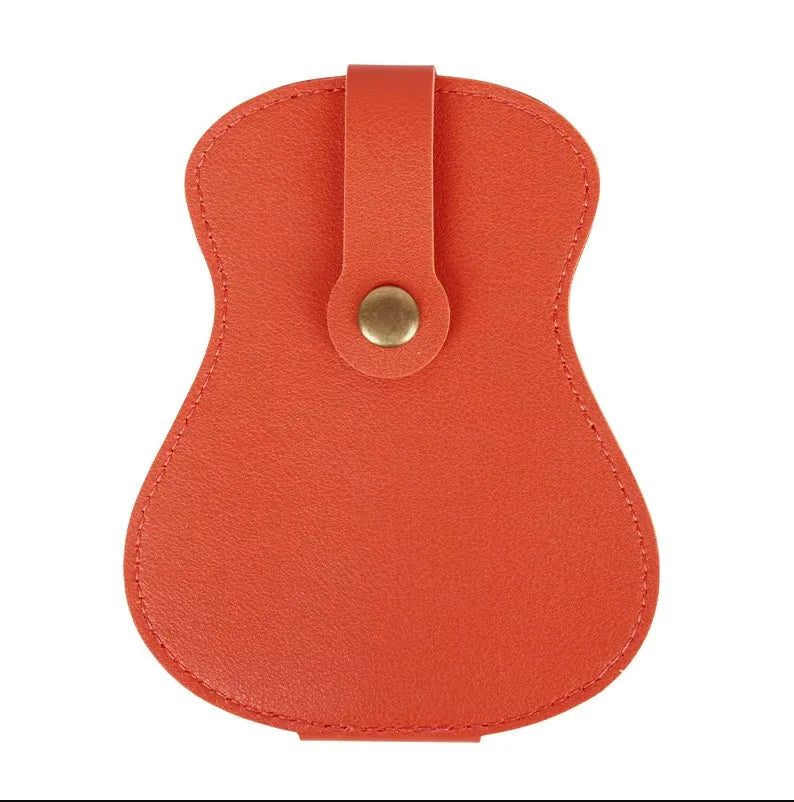 18-Slot Guitar Pick Storage Case – PU Leather Folding Durable Portable Plectrum Holder