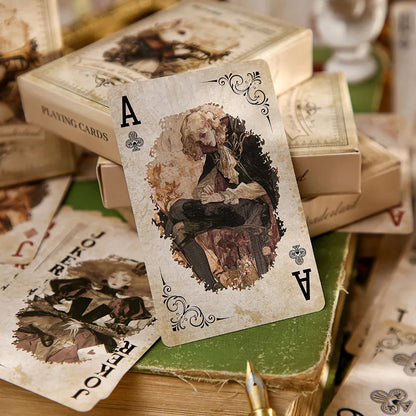 Mr. Paper Retro Theme Playing Cards 55PCS — DIY Handbook, Origami & Entertainment Relaxation Pack