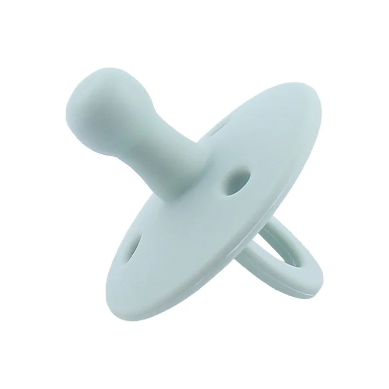 Baby Silicone Pacifier – Soft BPA-Free Soother Nipple for Newborns with Teether Toy & Nursing Pacifier Chain Pendant