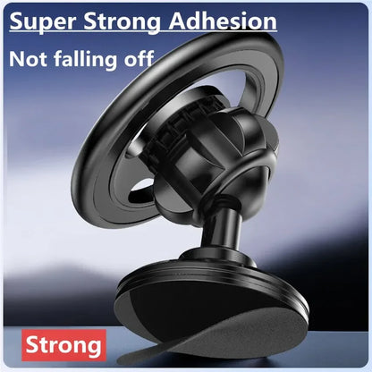 Magnetic Car Phone Holder — MagSafe-Style Universal Car Mount & GPS Mobile Bracket for iPhone 15/14/13/12, Samsung & Xiaomi