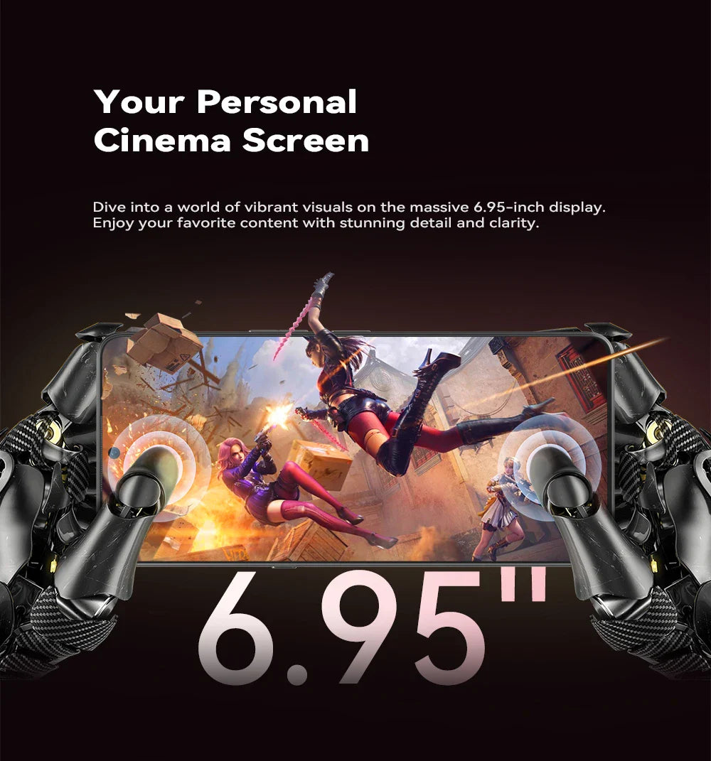 CUBOT MAX 5 5G Smartphone | 6.95" 144Hz Screen, MTK Dimensity 8200, 24GB RAM, 256GB ROM, 100MP Camera, Android 14