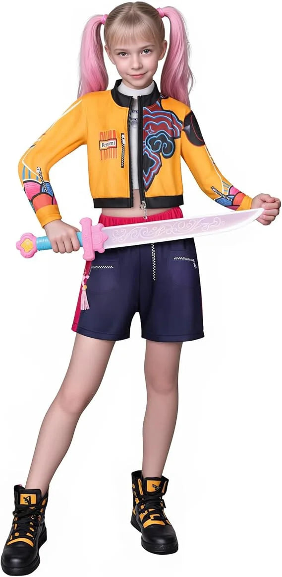 Movie K-Pop Demon Hunters Cosplay Costume – Mira, Rumi, Zoey Outfit for Girls, Halloween Party and Stage Role-Play Clothing