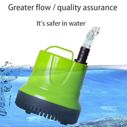 Submersible Water Pump – Ultra-Quiet for Fish Tanks, Ponds, Hydroponics, Fountains, 6W-100W, 110V-220V