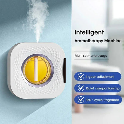 Smart Aroma Diffuser & Air Purifier - Digital Display, 4 Gears, USB Charging, Wall Mount or Tabletop for Living Room