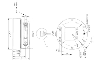 SLAMTEC RPLIDAR A2M12 – 360° Laser Range Scanner, 12m Triangular Lidar Mapper Sensor Measurement Tool
