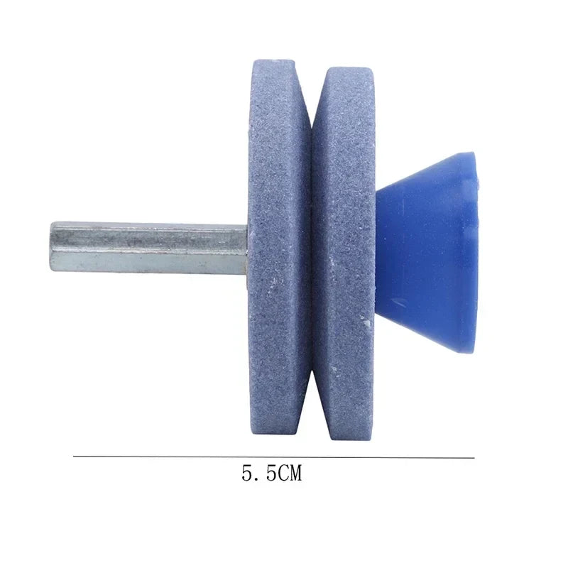 Universal Garden Tool Blade Sharpener - Rotary Drill Grinding Cutter for Lawnmower Knives & Outdoor Tools