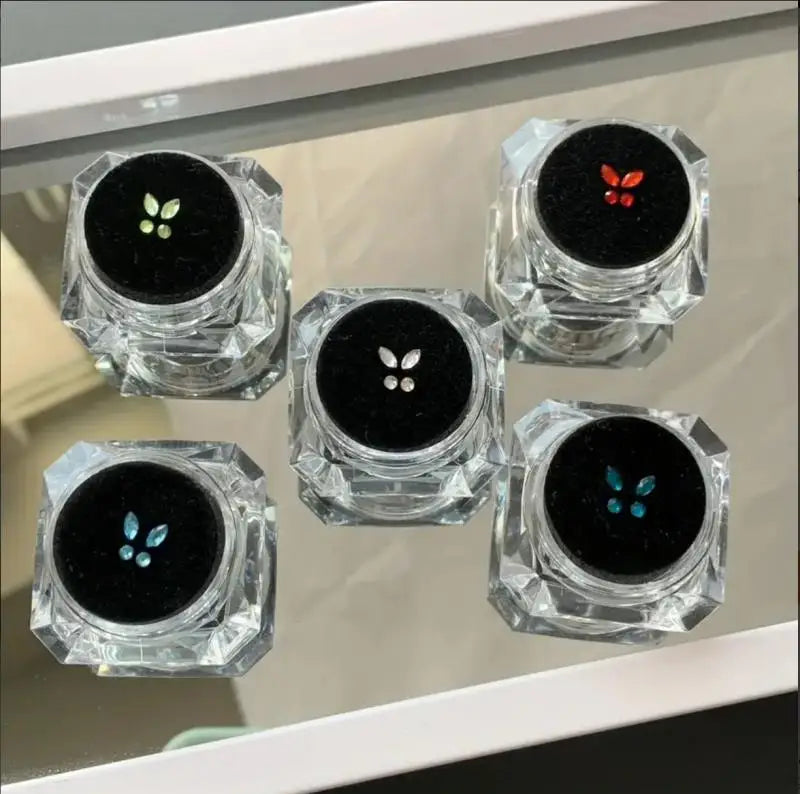 Dental Crystal Fashion Teeth Gems: 4 Pcs Beauty Diamond Tooth Jewelry Set with Box - Gem Decorations for Teeth, Teeth Jewelry Ornaments