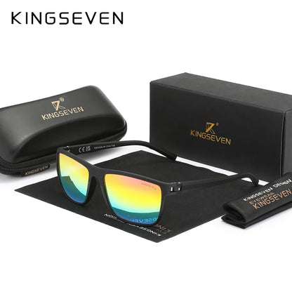KINGSEVEN Classic Polarized Sunglasses - UV400 Square Frame Eyewear for Men & Women
