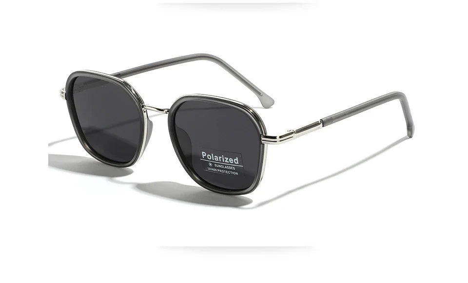 OVZA TR90 Polarized Sunglasses – Fashion Square Frame Driving Glasses for Men & Women S2074