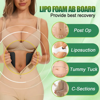 Post-Surgery Foam Ab Boards – Lipo & BBL Compression Garment Support for Belly Contouring