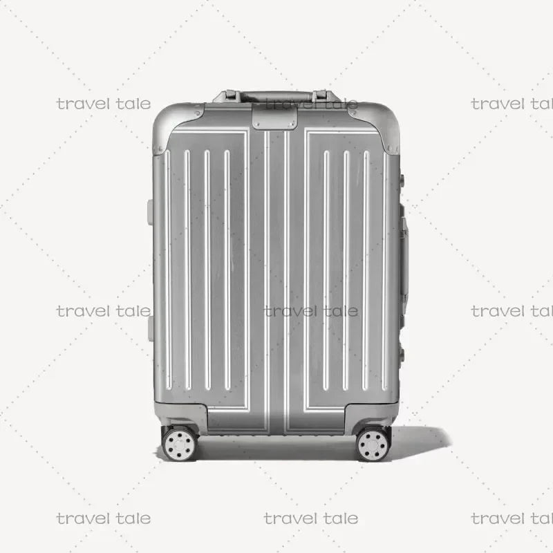 VESOCOVO Aluminum Trolley Suitcase — 20", 26", 30" Large Rolling Luggage Bag with Wheels