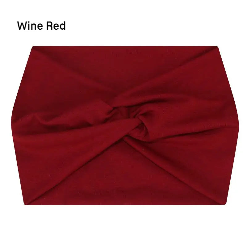 Wide Elastic Headband for Women – Yoga, Pilates, Running & Cycling Sweatband Hairband Turban Makeup Hair Hoop