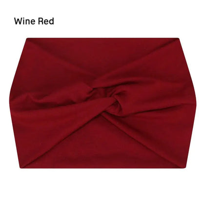 Wide Elastic Headband for Women – Yoga, Pilates, Running & Cycling Sweatband Hairband Turban Makeup Hair Hoop