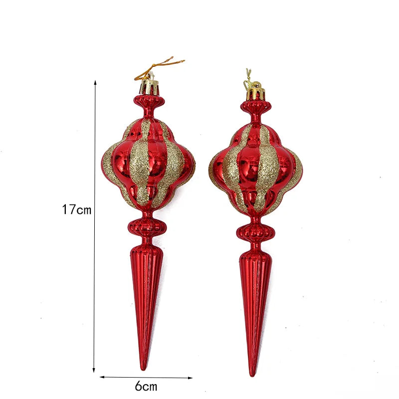 Christmas Tree Hanging Ornament – Red & White Candy Cane Pendant for Xmas, Home Decor & New Year 2024