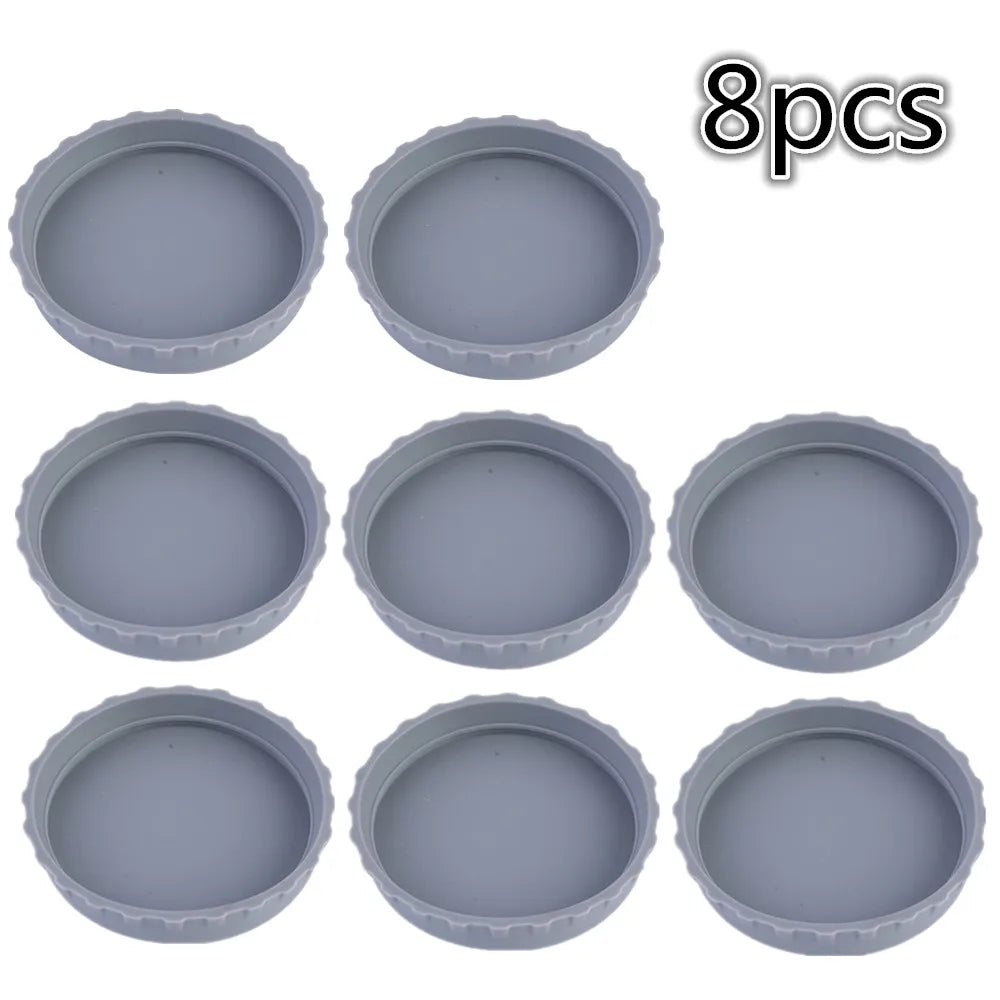 Reusable Beverage Can Covers - Silicone Soda Can Lids, Leak-Proof Sealing Protectors for Cans & Bottles