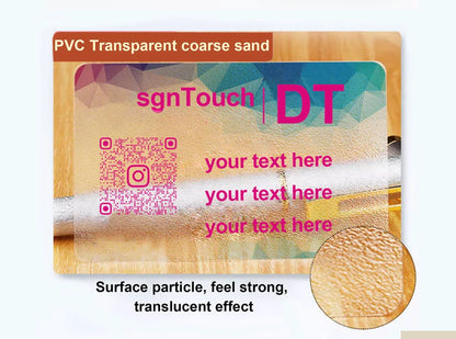 100/200/500 PCS Transparent PVC Business Cards – Custom Logo, Colorful Printing, Personalized Thank You Cards 0.38mm