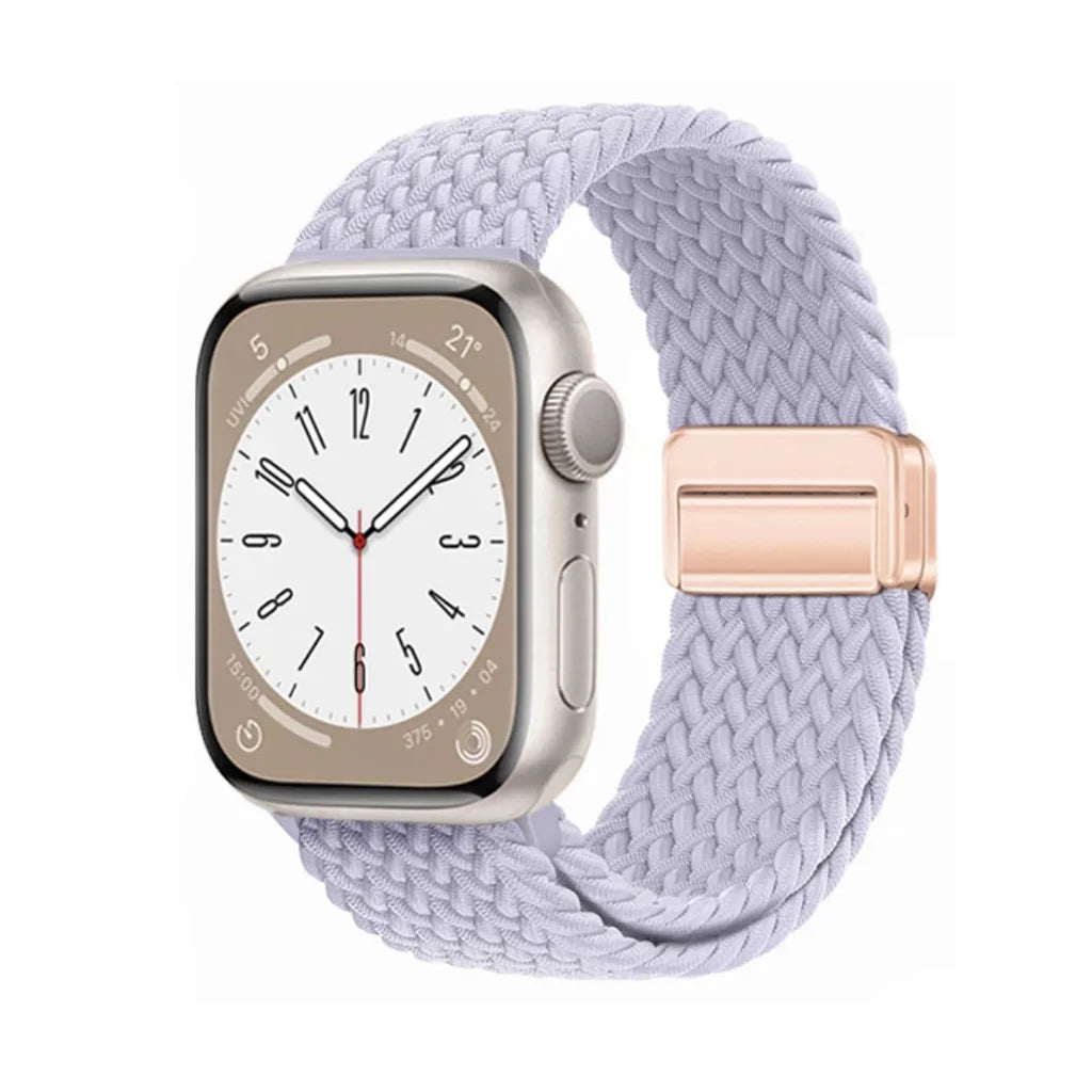 Nylon Braided Apple Watch Band - Durable Replacement Strap for Series 10/9/8/7/6/5/3 SE Ultra 49mm to 38mm