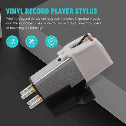 Audio-Technica AT3600L Needle – Turntable LP Vinyl Record Player Phono Stylus & AT91 Cartridge Stand