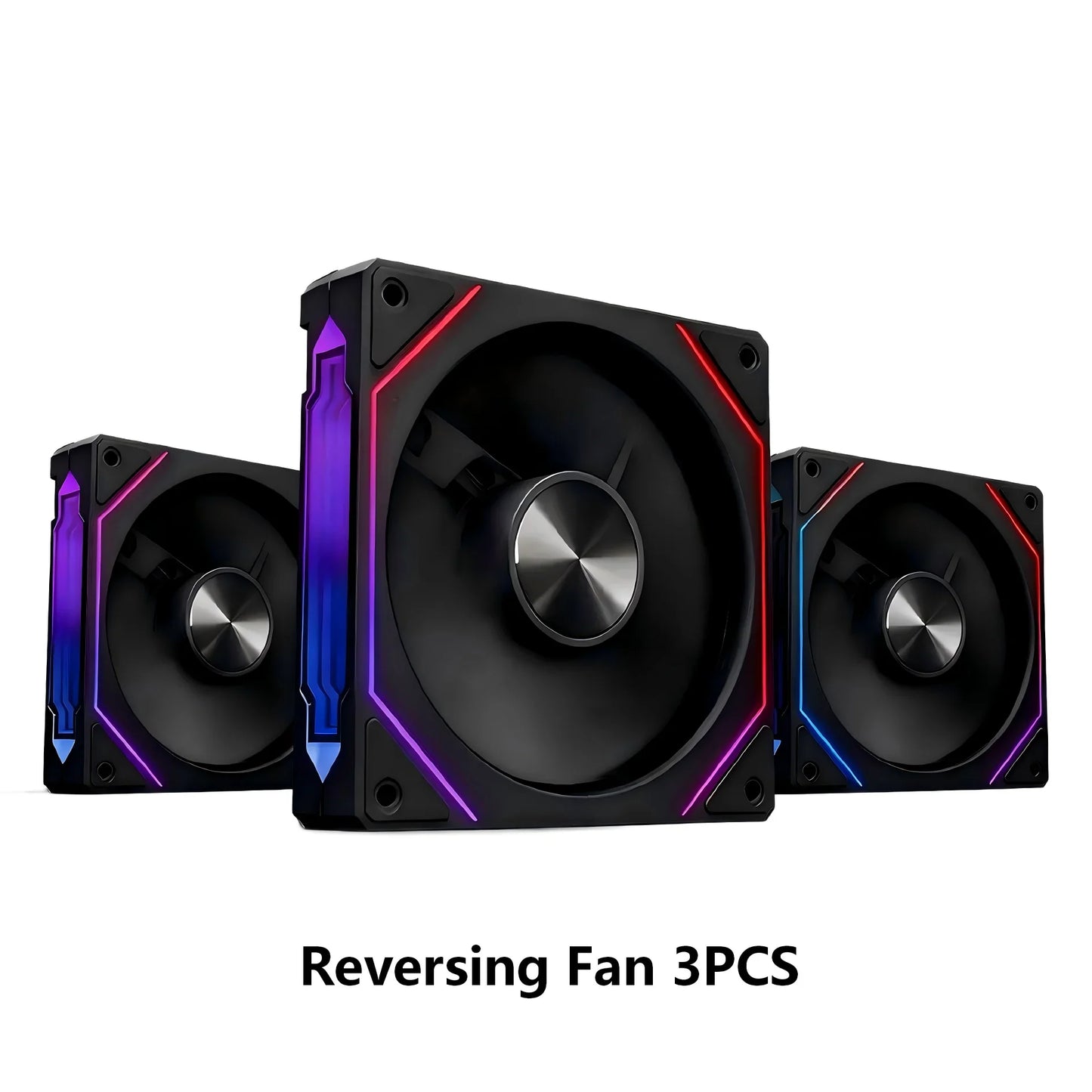 LDPCSJ Prism 5 Pro 120mm ARGB RGB Case Fans – 4PIN PWM 5V 3PIN PC Cooling Kit for CPU Water Cooler Gaming PC Ventilation System