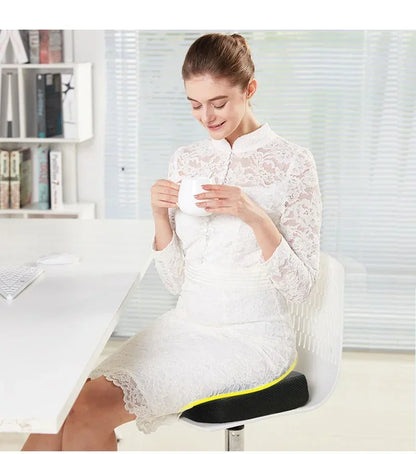 Orthopedic Memory Foam Coccyx Cushion – Non-Slip Tailbone & Sciatica Pain Relief Seat Pad for Office Chair & Car