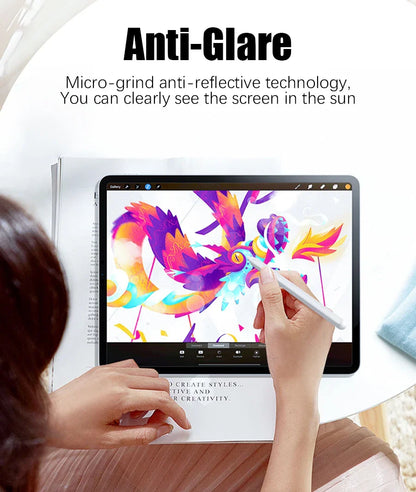 2PCS Paper-Like Screen Protector for iPad (10th Gen, Pro 11/12.9, Air 5/4, Mini 6, 7-9th Gen)
