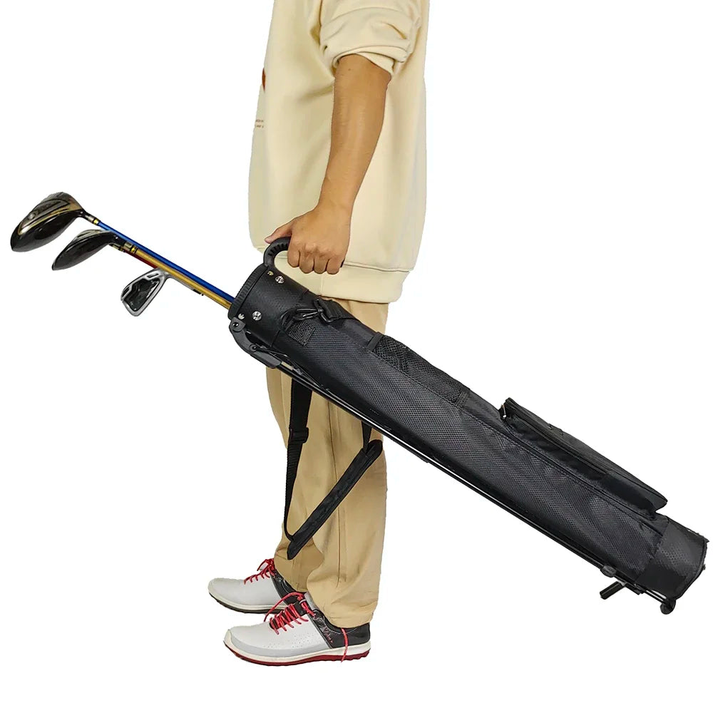 Lightweight Golf Club Bag with Bracket – Waterproof Golf Stand Carry Bag, Golf Gun Rack