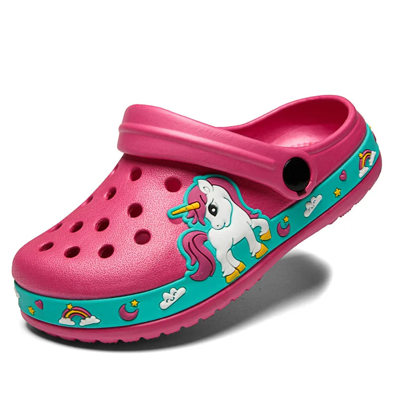 Cute Animal Baby Slippers – Summer Cartoon Sandals for Toddler Boys & Girls, Kids Beach Slides