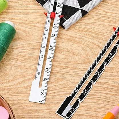 Metal Sewing Gauge - Sliding Measuring Tool for Quilting, Sewing & Crafting