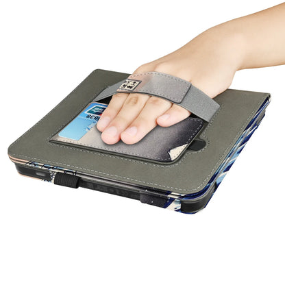 KOBO Libra 7" Leather Case – Hand Strap, Stand & Card Slot Cover for Libra Colour, Libra 2, Libra H2O (N428/N418/N873)