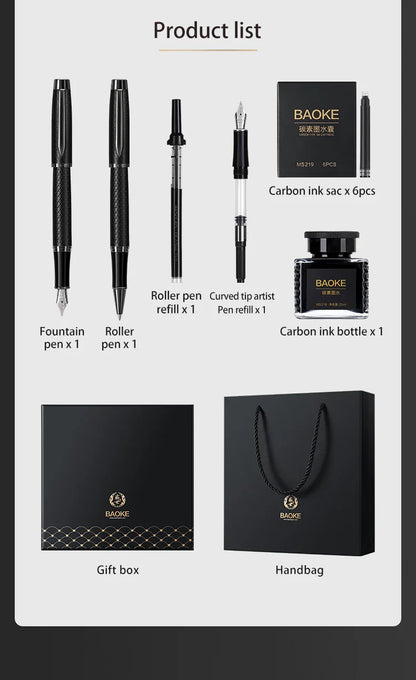 BAOKE T18 Luxury Fountain Pen & Roller Pen Set – Exquisite Gift Set