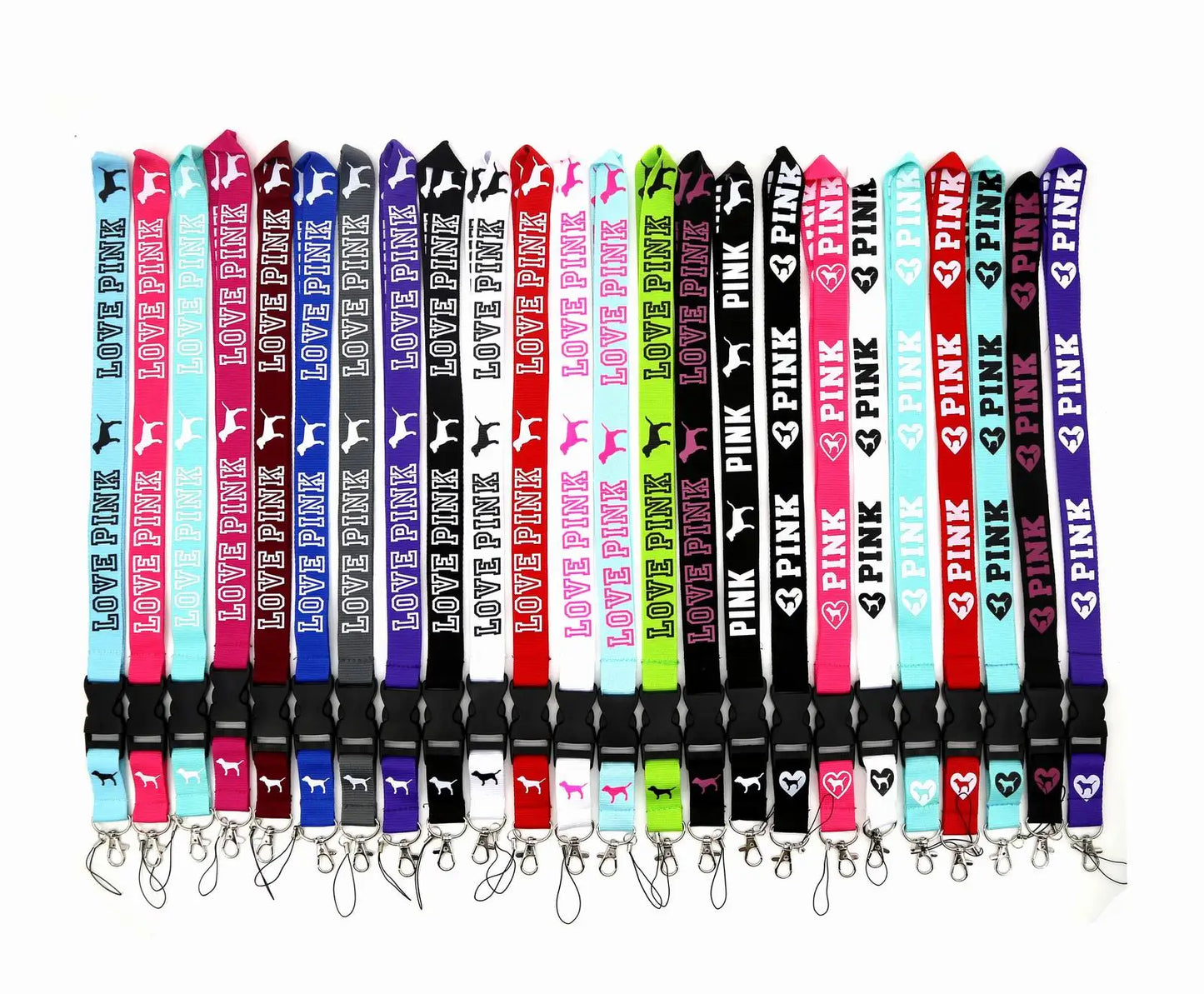LOVE PINK Cellphone Lanyard Strap – Detachable Buckle Holder for Keys, ID Cards, Clothing & Accessories (H005)