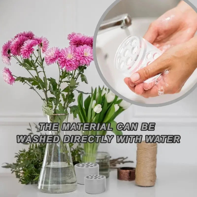 Transparent Flower Stem Support Stand – 2025 Vase Insert for Bouquet Arrangement & DIY Floral Design