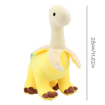 Cute Peeled Banana Brontosaurus Plush Toy – Soft Stuffed Dinosaur, Kawaii Animal Gift for Kids