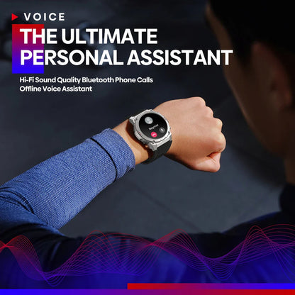 Zeblaze VIBE 7 PRO Smartwatch — 1.43" AMOLED Display, Call Function & Health Management Sports Watch for Men