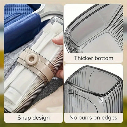 Portable Soap & Toothbrush Holder – Durable Travel Case for Gym, Bathroom, Easy-Clean Essentials
