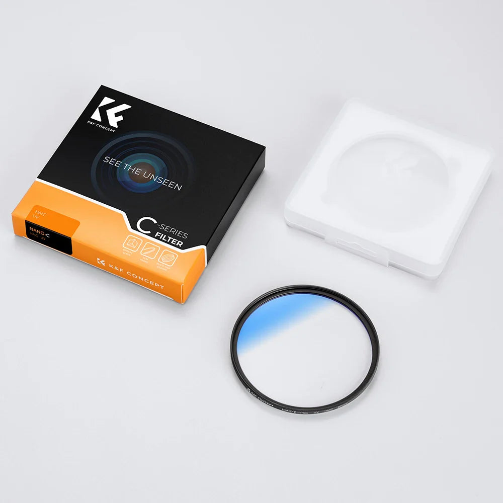 K&F Concept Ultra Slim MC UV Protection Filter — Multi-Coated HD Lens Filter (37mm to 82mm)